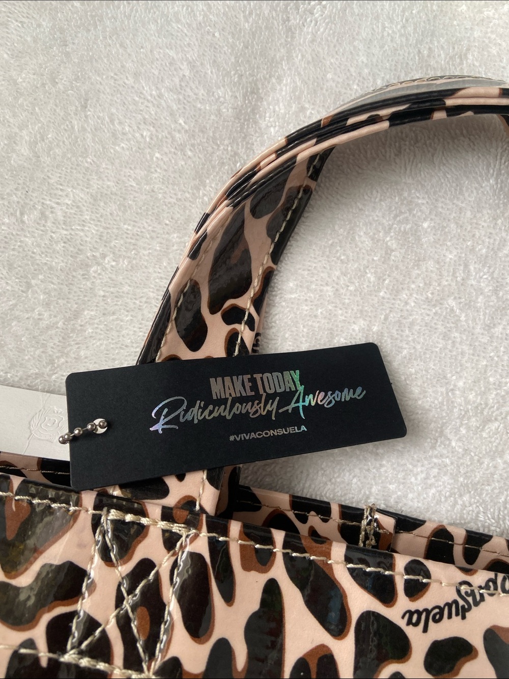 Consuela Mona Mini Bag Leopard print tote NWT - Picture 5 of 9